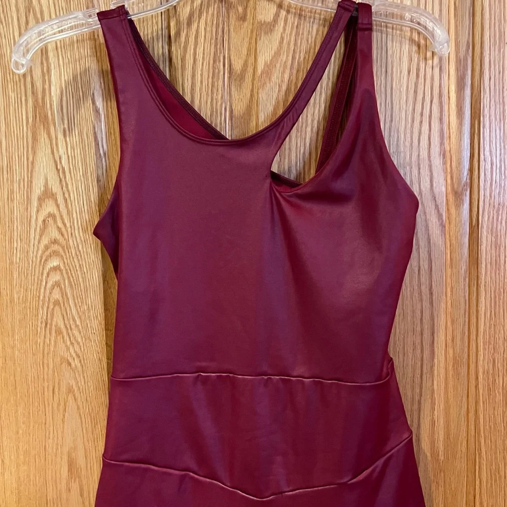 Free People Movement In My Orbit One-Piece Jumpsuit in Cowboy‎ Red Size Small